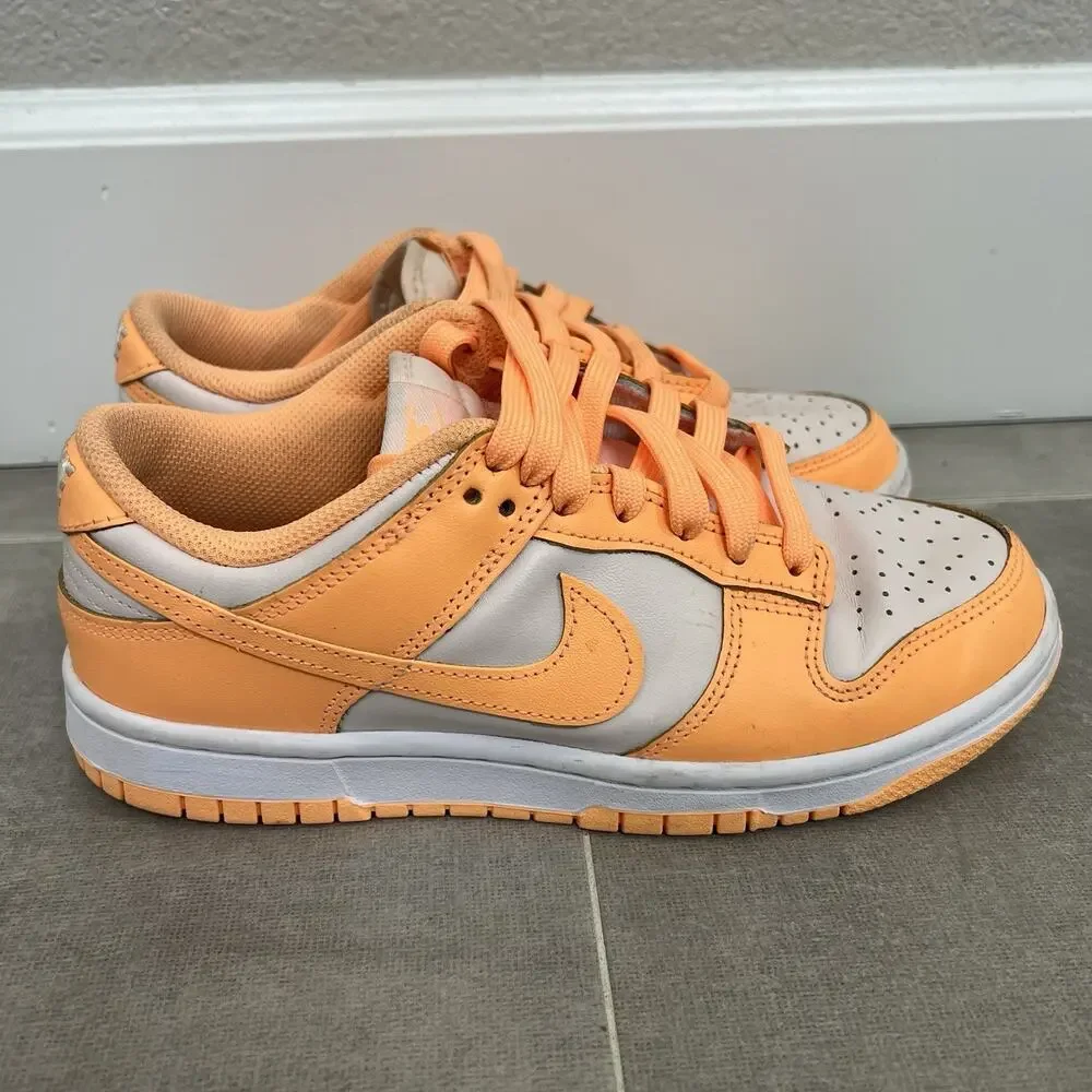 Nike Dunk Low Womens 6.5 Peach Cream Low Top Sneakers Casual Shoes DD1503-801